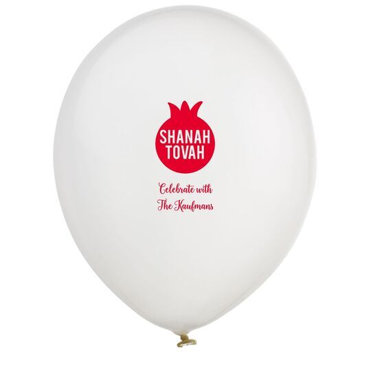 Shanah Tovah Pomegranate Latex Balloons